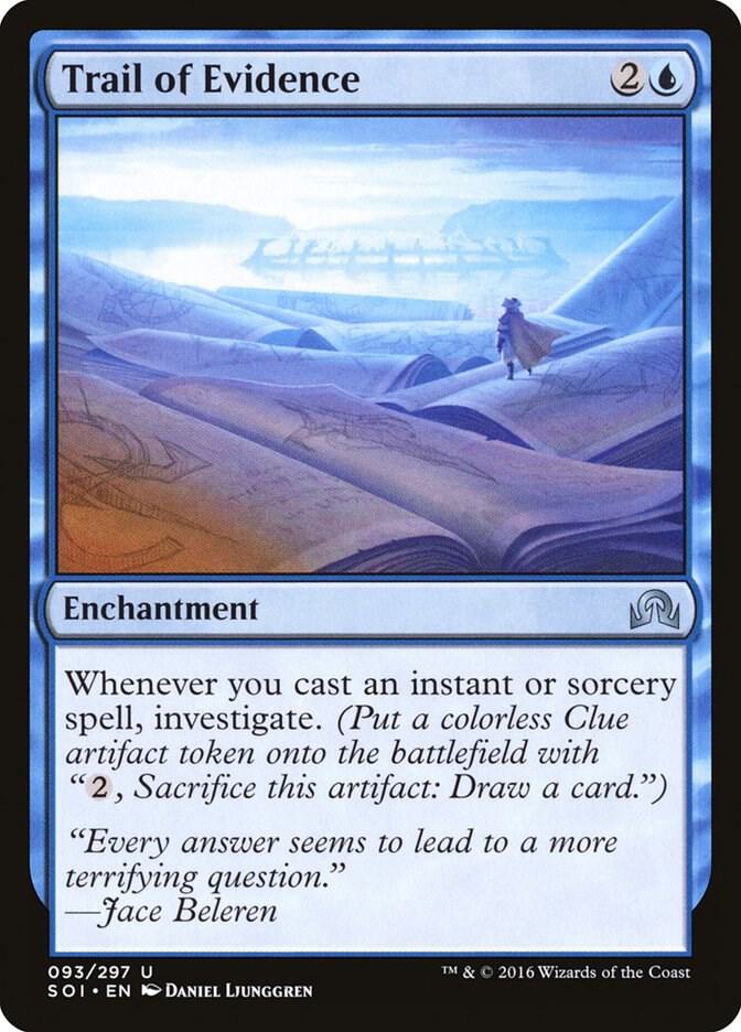 Trail of Evidence 93 card from Shadows over Innistrad