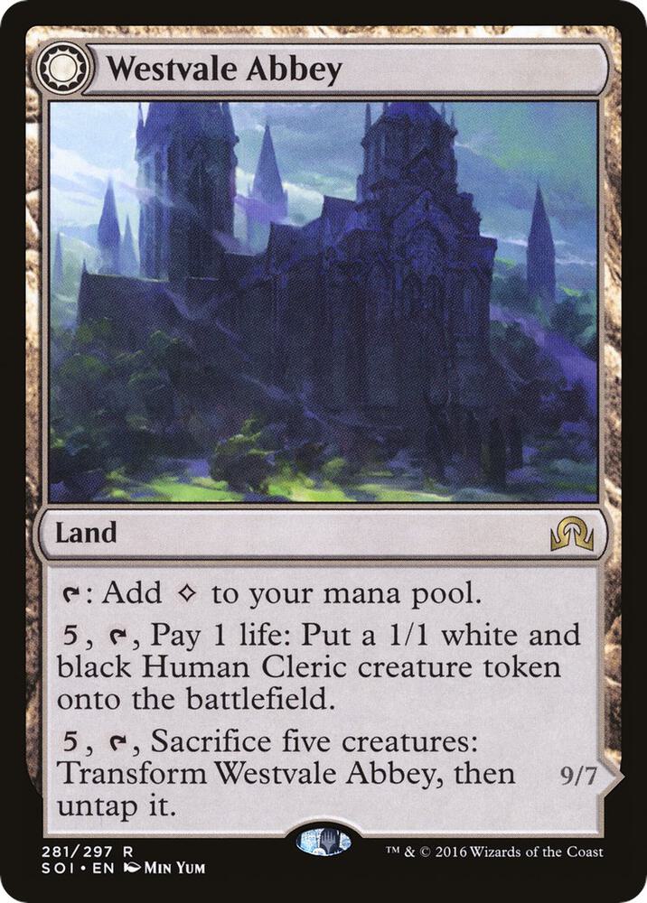 Westvale Abbey 281 card from Shadows over Innistrad