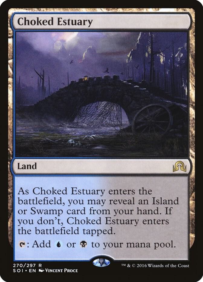 Choked Estuary 270 card from Shadows over Innistrad