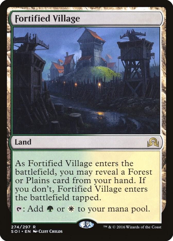Fortified Village 274 card from Shadows over Innistrad