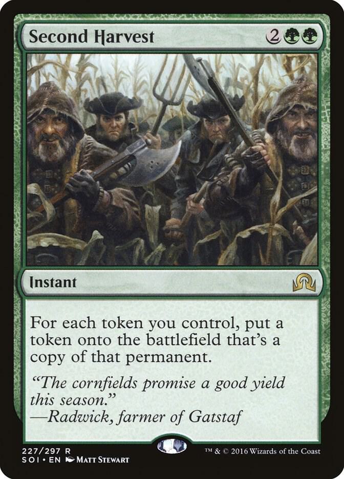 Second Harvest 227 card from Shadows over Innistrad