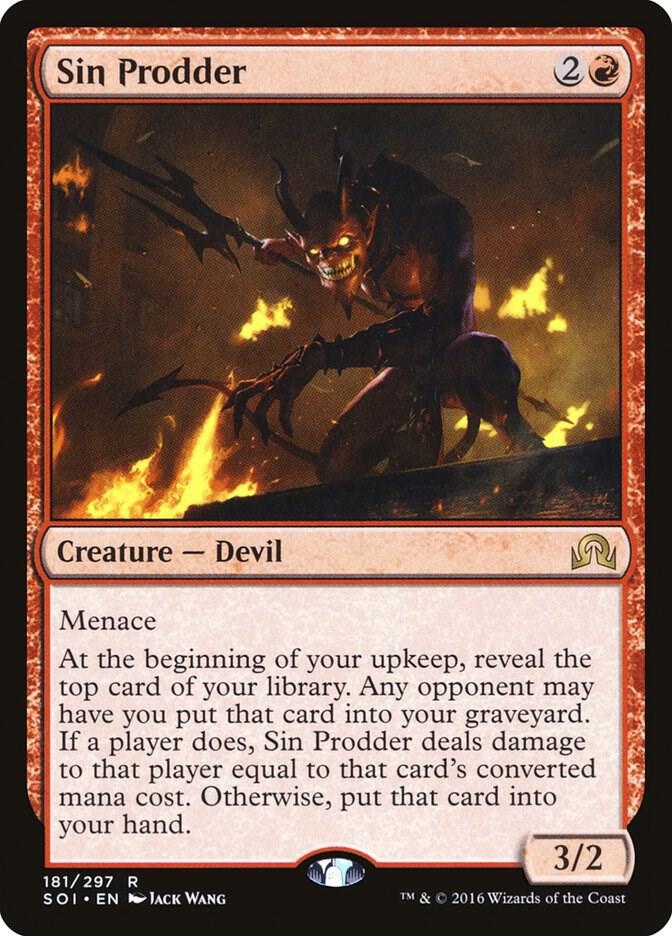 Sin Prodder 181 card from Shadows over Innistrad