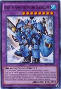 Dinoster Power, the Mighty Dracoslayer OP01-EN010 card from OTS Tournament Pack 1
