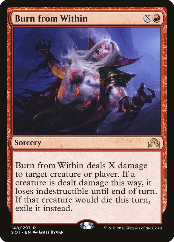 Burn from Within 148 card from Shadows over Innistrad