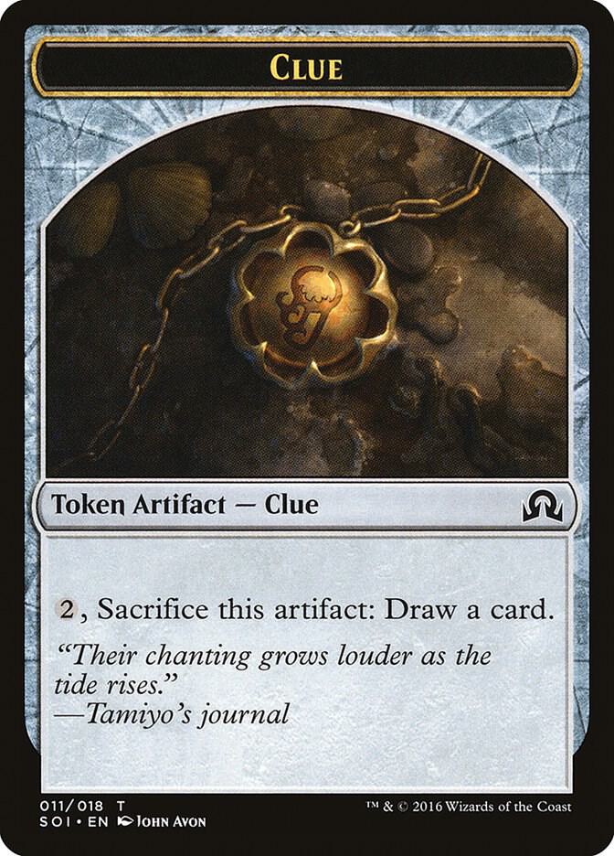 Clue Token 11 card from Shadows over Innistrad