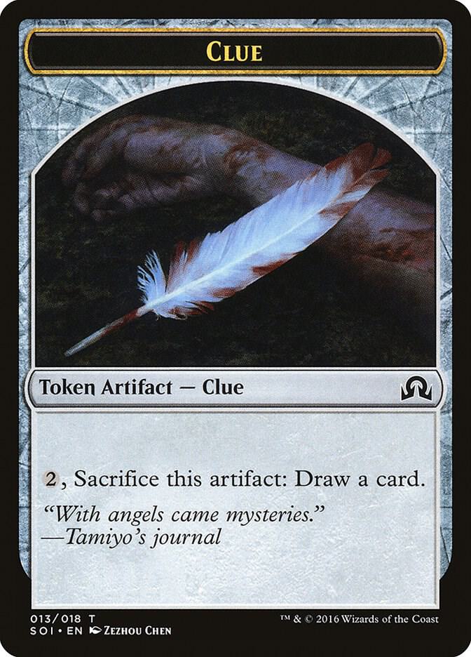 Clue Token 13 card from Shadows over Innistrad