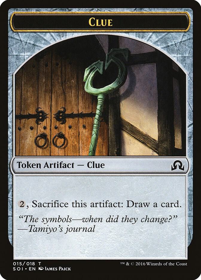 Clue Token 15 card from Shadows over Innistrad