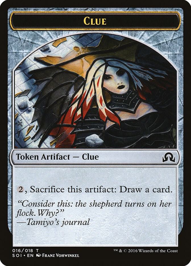 Clue Token 16 card from Shadows over Innistrad