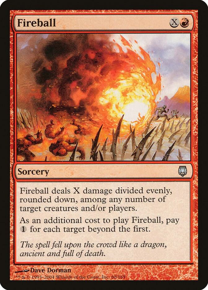 Fireball 60 card from Darksteel