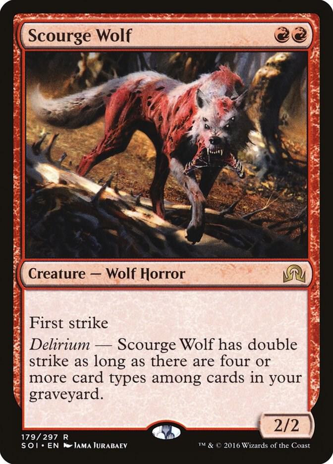 Scourge Wolf 179 card from Shadows over Innistrad