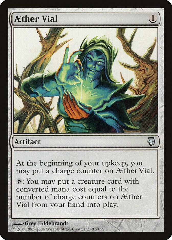 Aether Vial 91 card from Darksteel