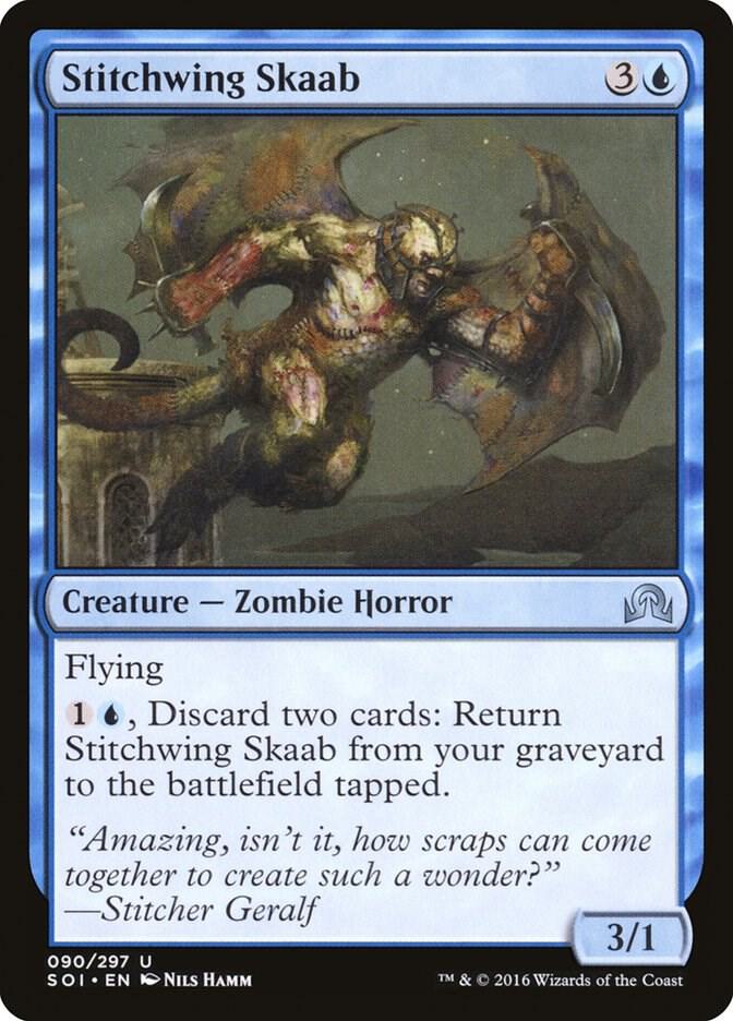 Stitchwing Skaab 90 card from Shadows over Innistrad