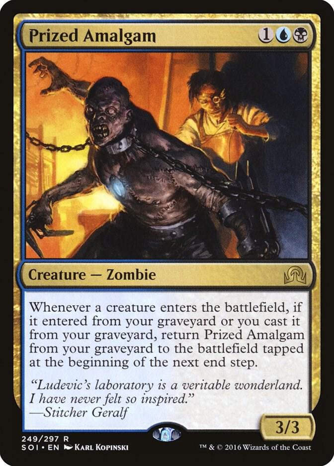 Prized Amalgam 249 card from Shadows over Innistrad