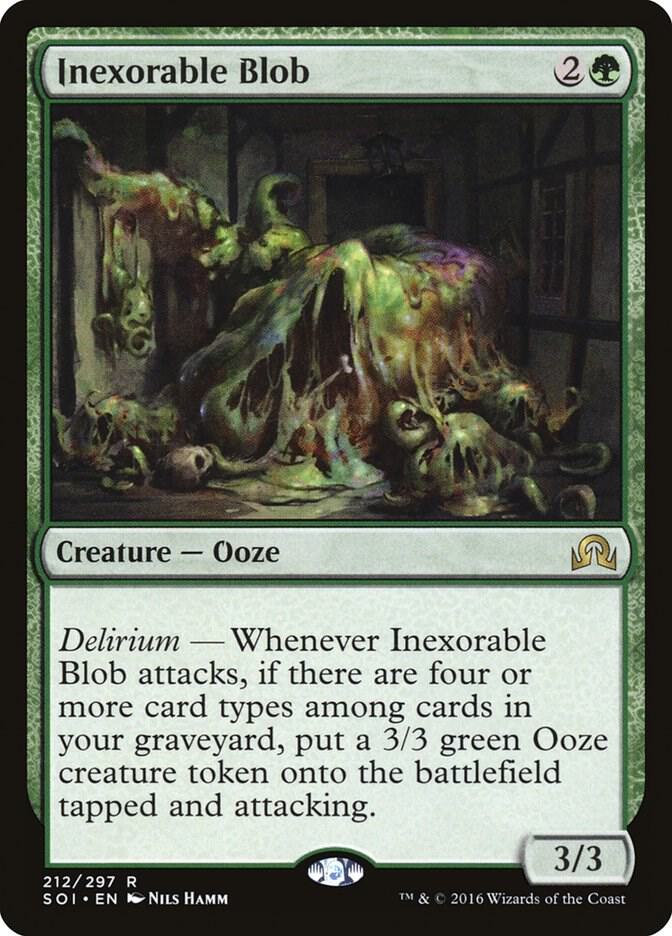 Inexorable Blob 212 card from Shadows over Innistrad
