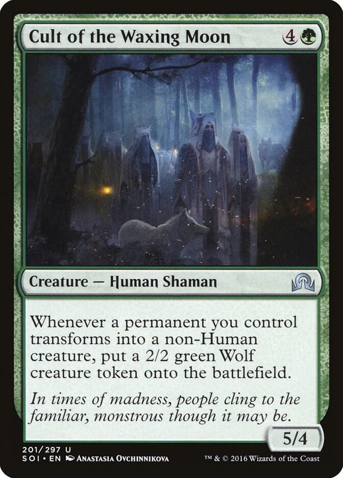 Cult of the Waxing Moon 201 card from Shadows over Innistrad
