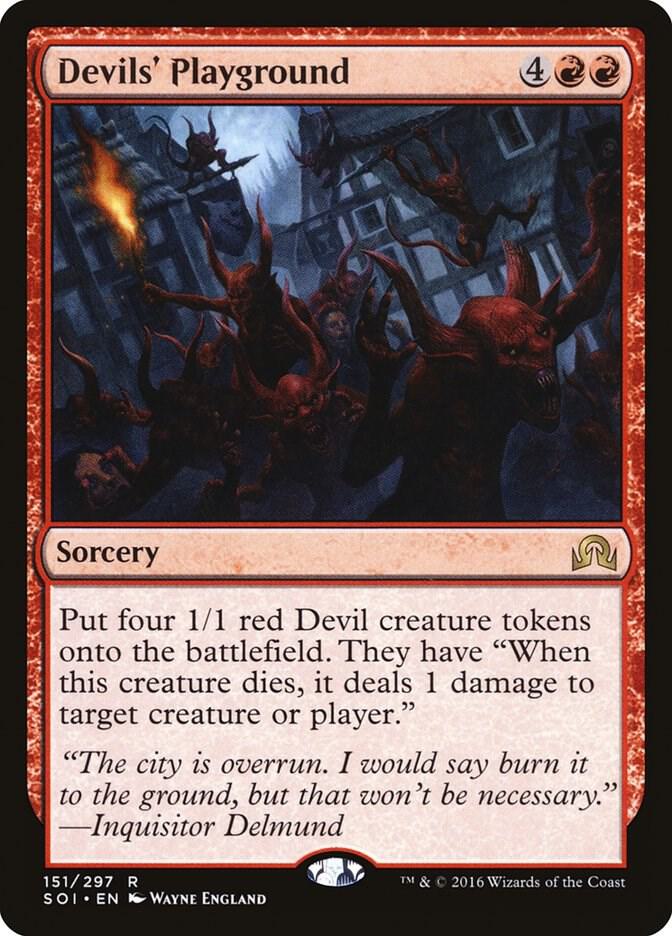 Devils' Playground 151 card from Shadows over Innistrad