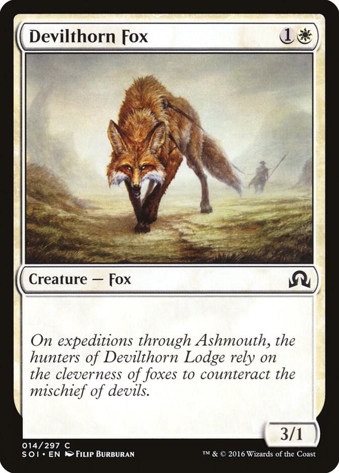 Devilthorn Fox 14 card from Shadows over Innistrad