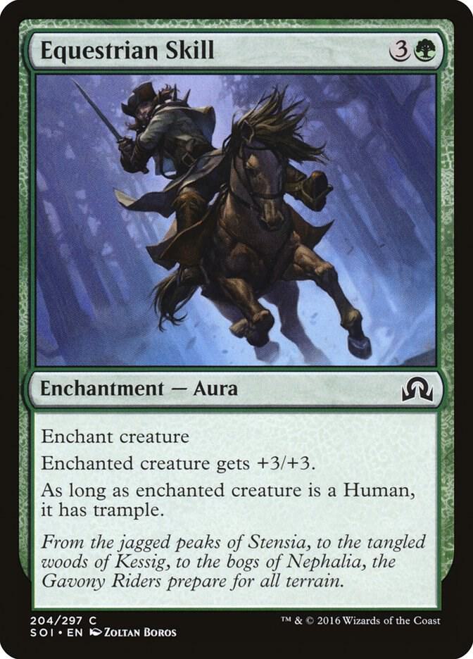 Equestrian Skill 204 card from Shadows over Innistrad