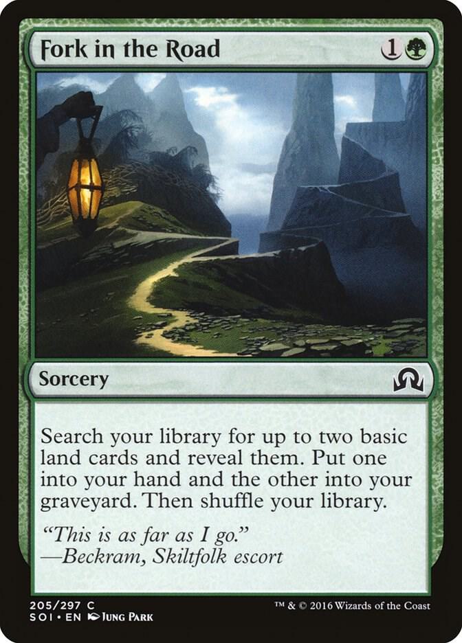 Fork in the Road 205 card from Shadows over Innistrad