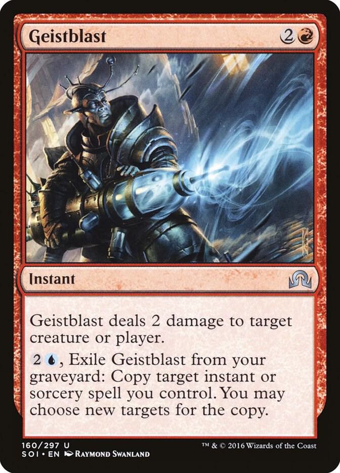 Geistblast 160 card from Shadows over Innistrad