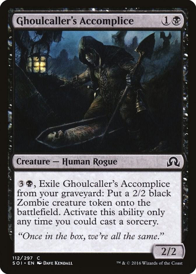 Ghoulcaller's Accomplice 112 card from Shadows over Innistrad