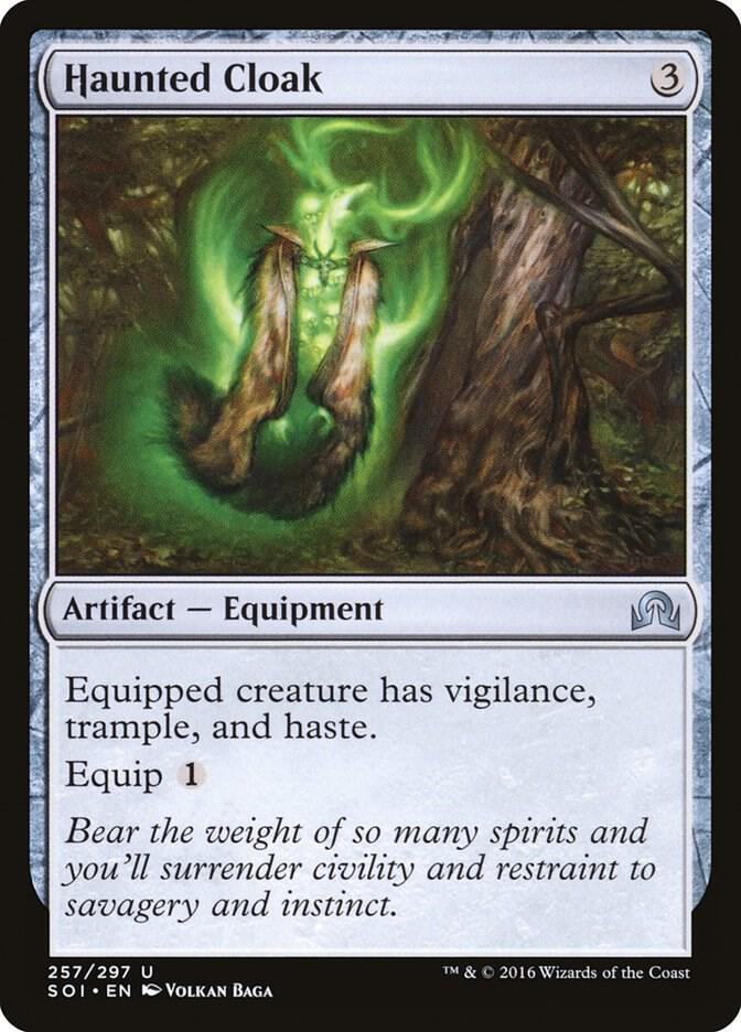 Haunted Cloak 257 card from Shadows over Innistrad