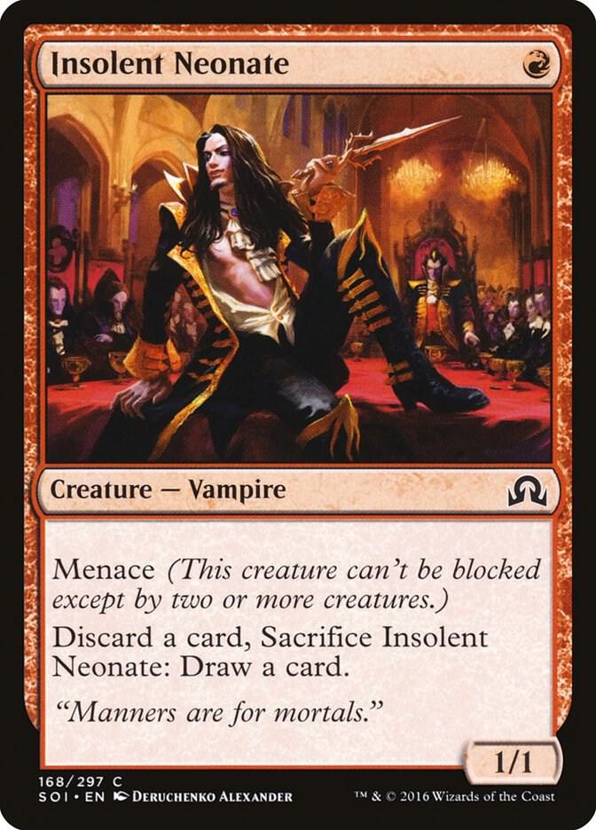 Insolent Neonate 168 card from Shadows over Innistrad