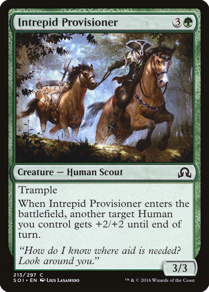 Intrepid Provisioner 213 card from Shadows over Innistrad