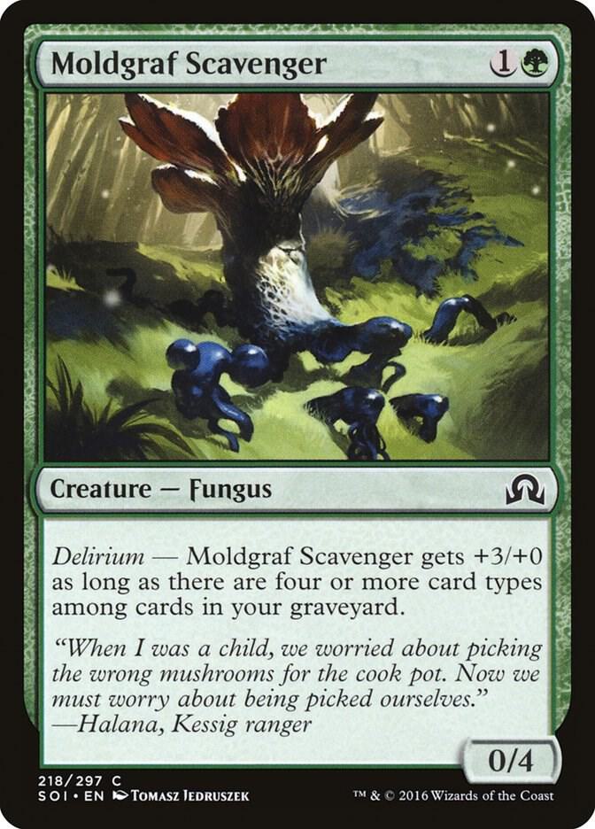 Moldgraf Scavenger 218 card from Shadows over Innistrad