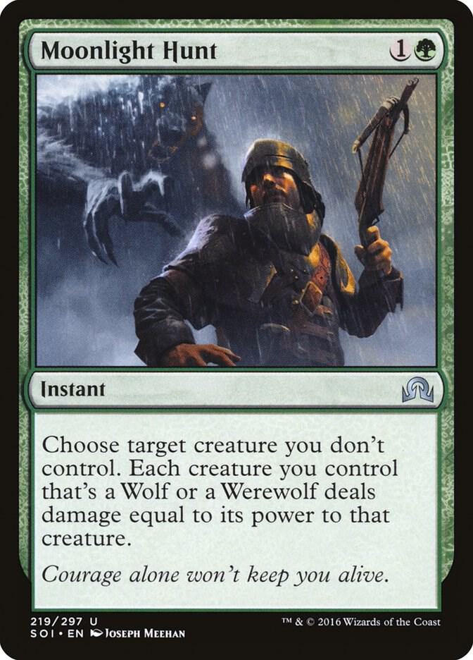 Moonlight Hunt 219 card from Shadows over Innistrad