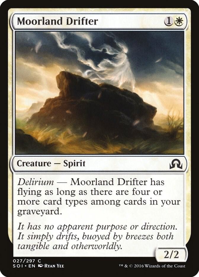 Moorland Drifter 27 card from Shadows over Innistrad