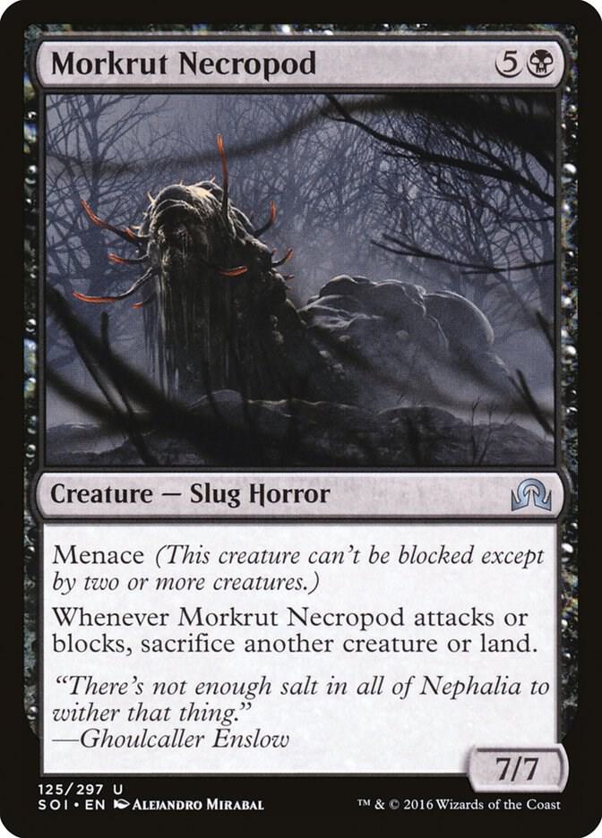 Morkrut Necropod 125 card from Shadows over Innistrad