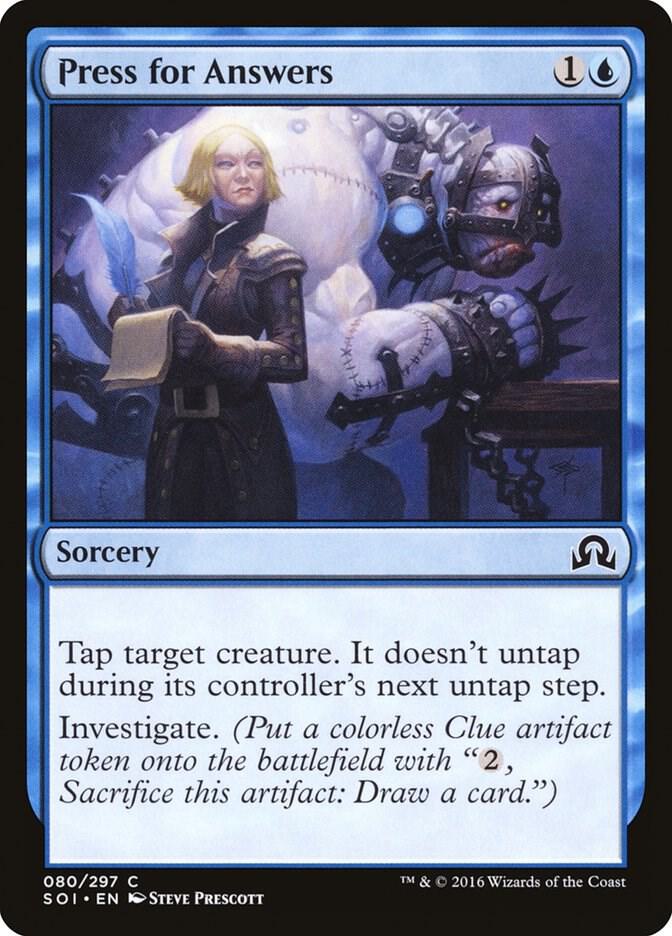 Press for Answers 80 card from Shadows over Innistrad