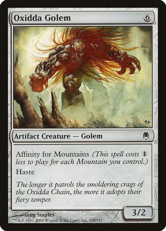 Oxidda Golem 135 card from Darksteel