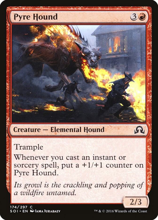 Pyre Hound 174 card from Shadows over Innistrad