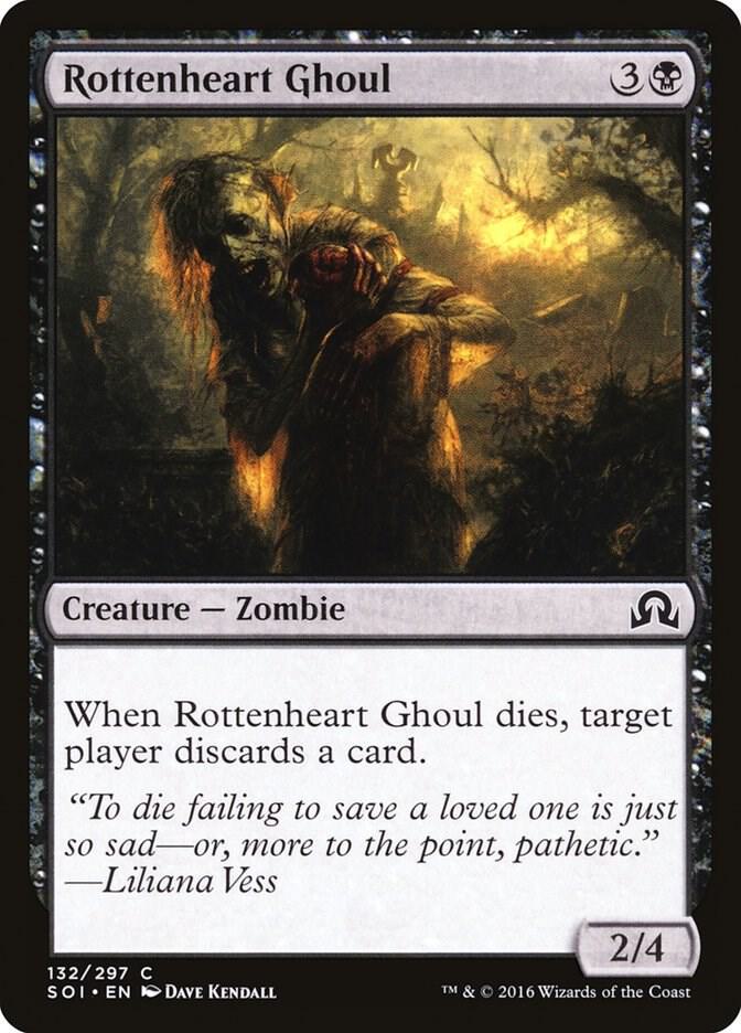 Rottenheart Ghoul 132 card from Shadows over Innistrad