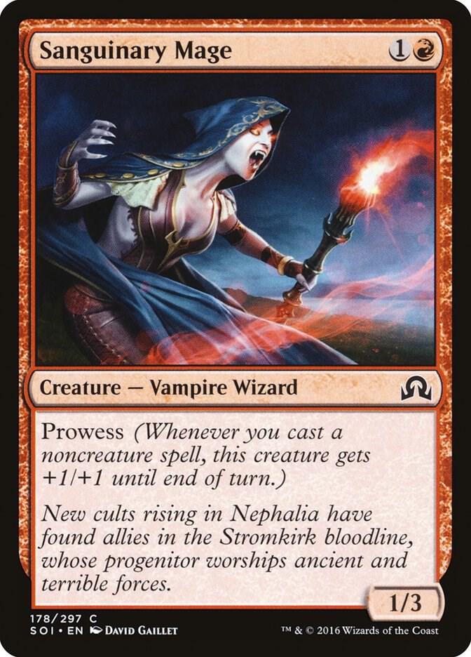 Sanguinary Mage 178 card from Shadows over Innistrad