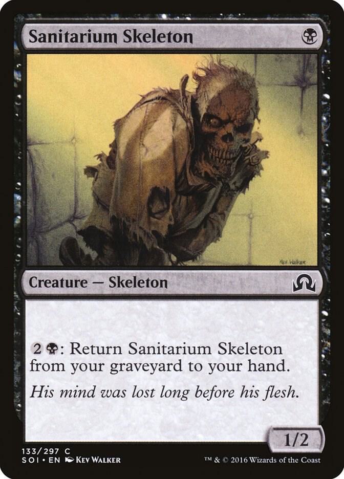 Sanitarium Skeleton 133 card from Shadows over Innistrad