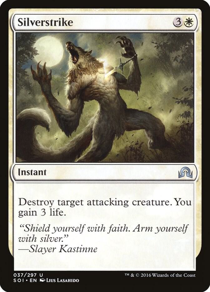 Silverstrike 37 card from Shadows over Innistrad