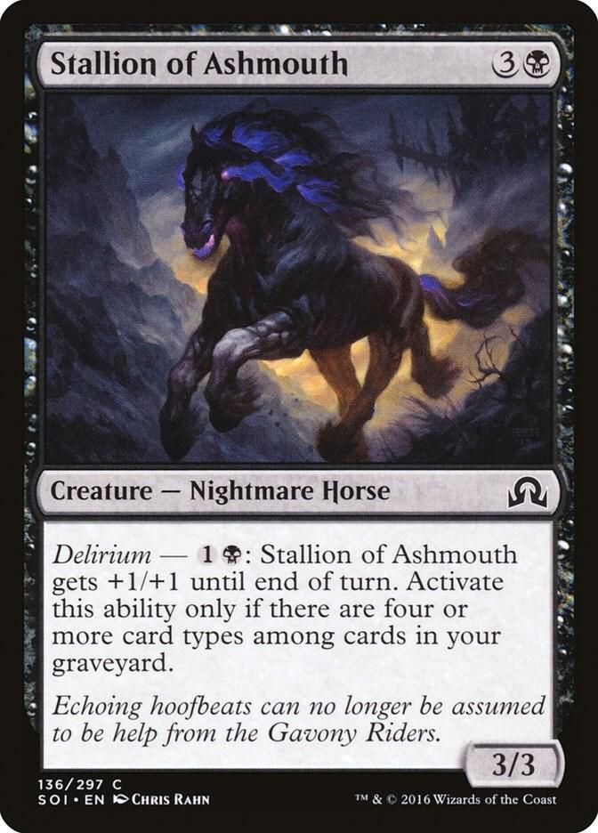 Stallion of Ashmouth 136 card from Shadows over Innistrad