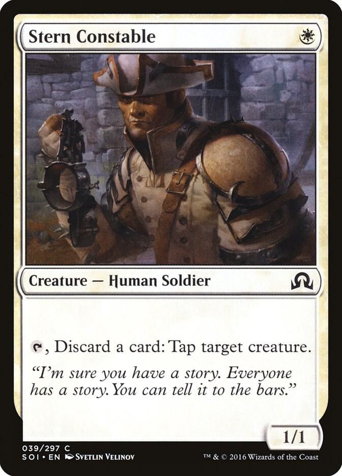 Stern Constable 39 card from Shadows over Innistrad