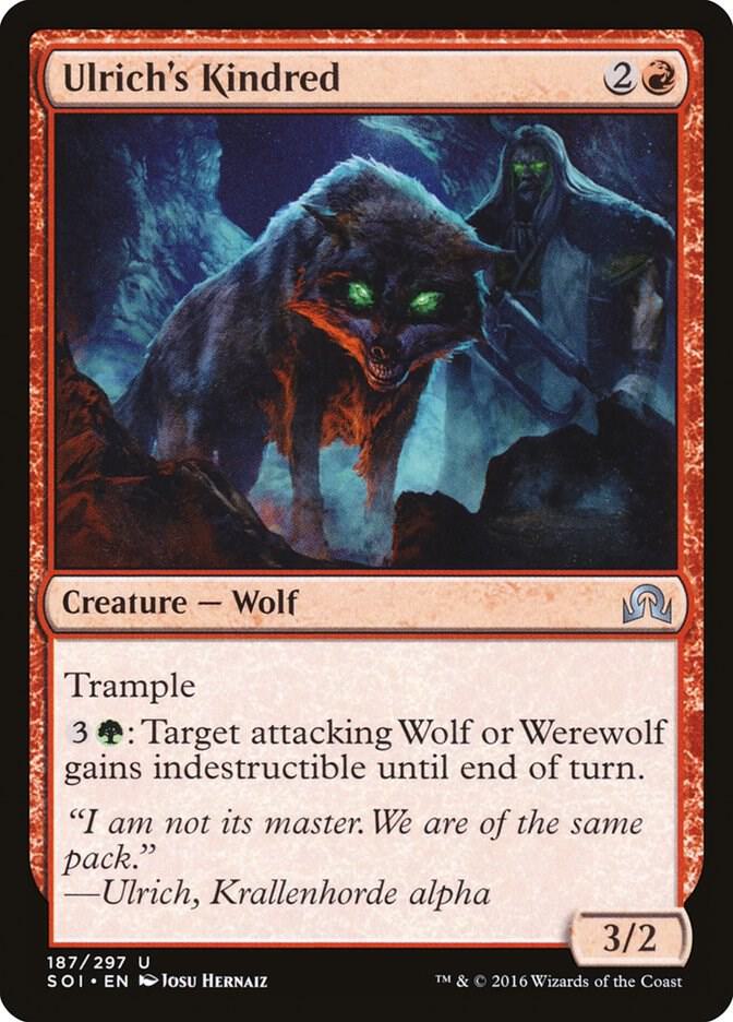 Ulrich's Kindred 187 card from Shadows over Innistrad