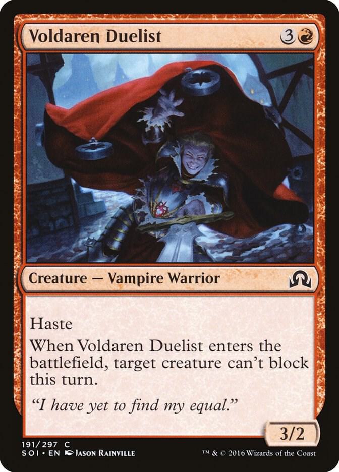 Voldaren Duelist 191 card from Shadows over Innistrad