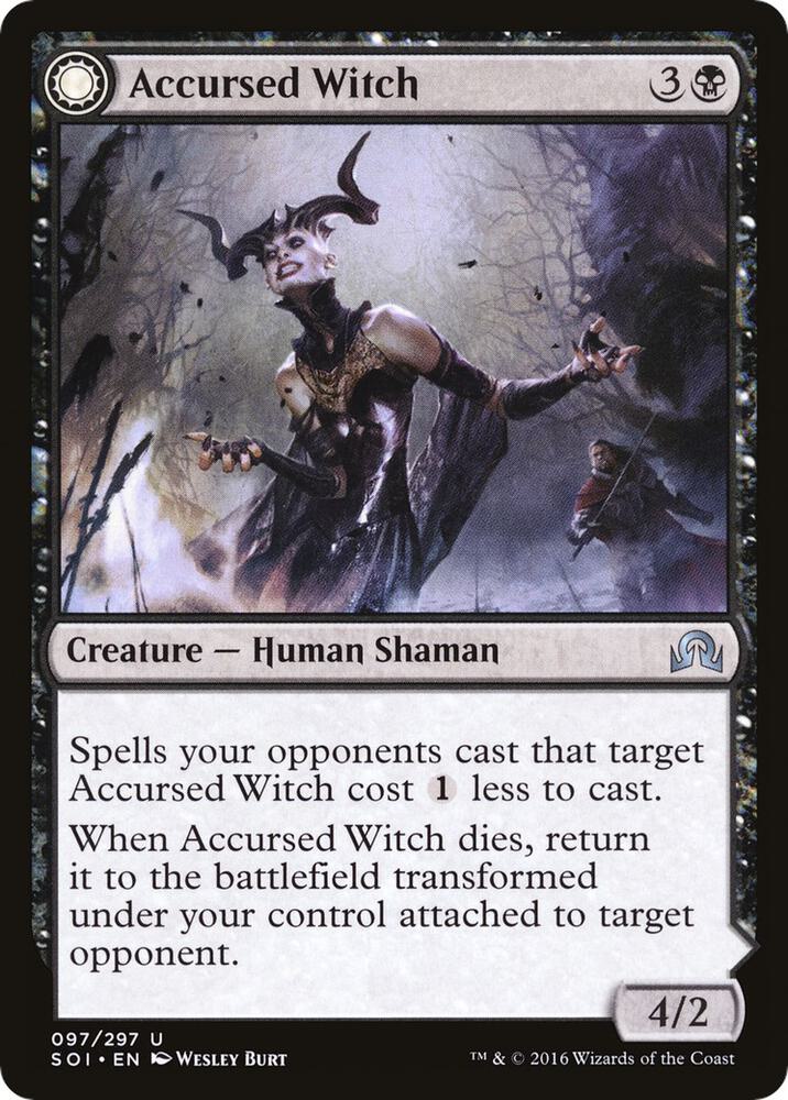 Accursed Witch 97 card from Shadows over Innistrad