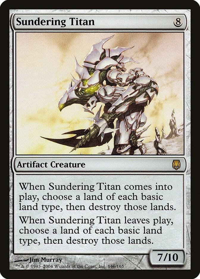 Sundering Titan 146 card from Darksteel