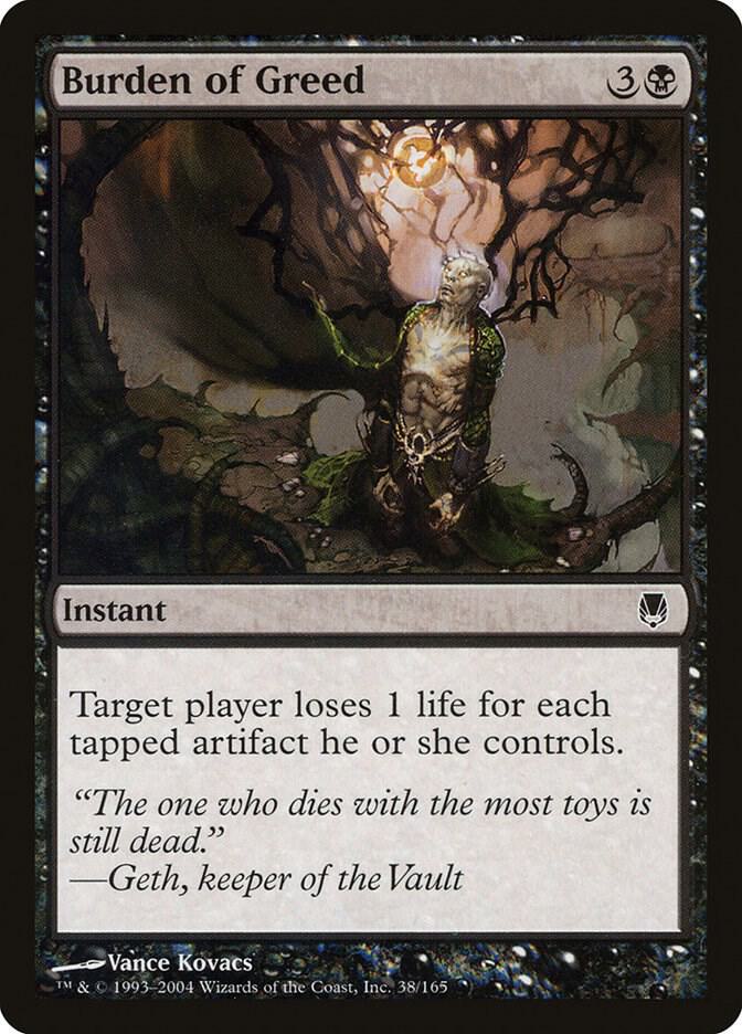 Burden of Greed 38 card from Darksteel