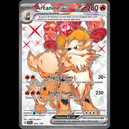 Arcanine EX #141 card from CSV3C