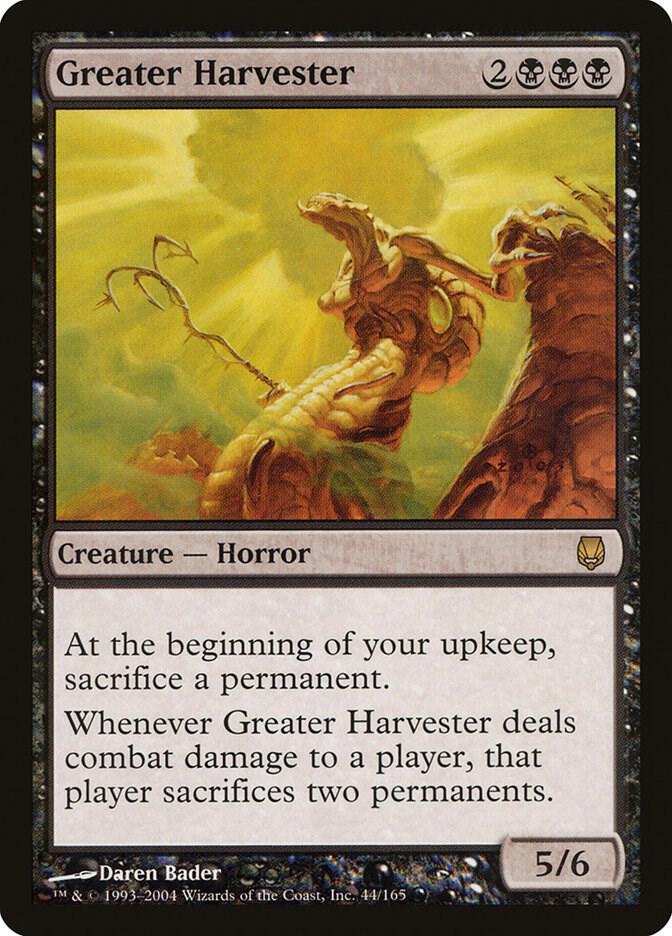 Greater Harvester 44 card from Darksteel