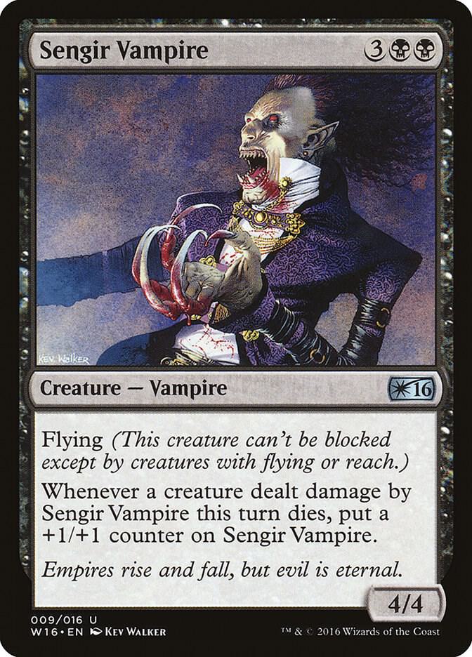 Sengir Vampire 9 card from Welcome Deck 2016