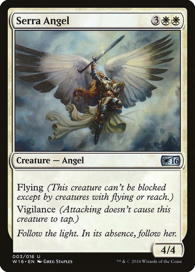 Serra Angel 3 card from Welcome Deck 2016
